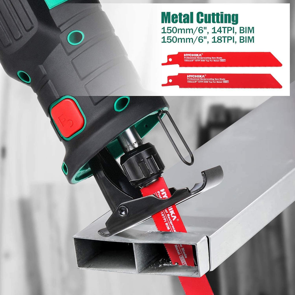 Cordless Reciprocating Saw 20V 2Ah 2 Batteries 4 Saw Blades M5157