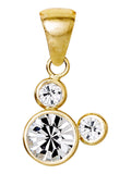 Yellow Gold Mickey Mouse Pendant with Chain A992546