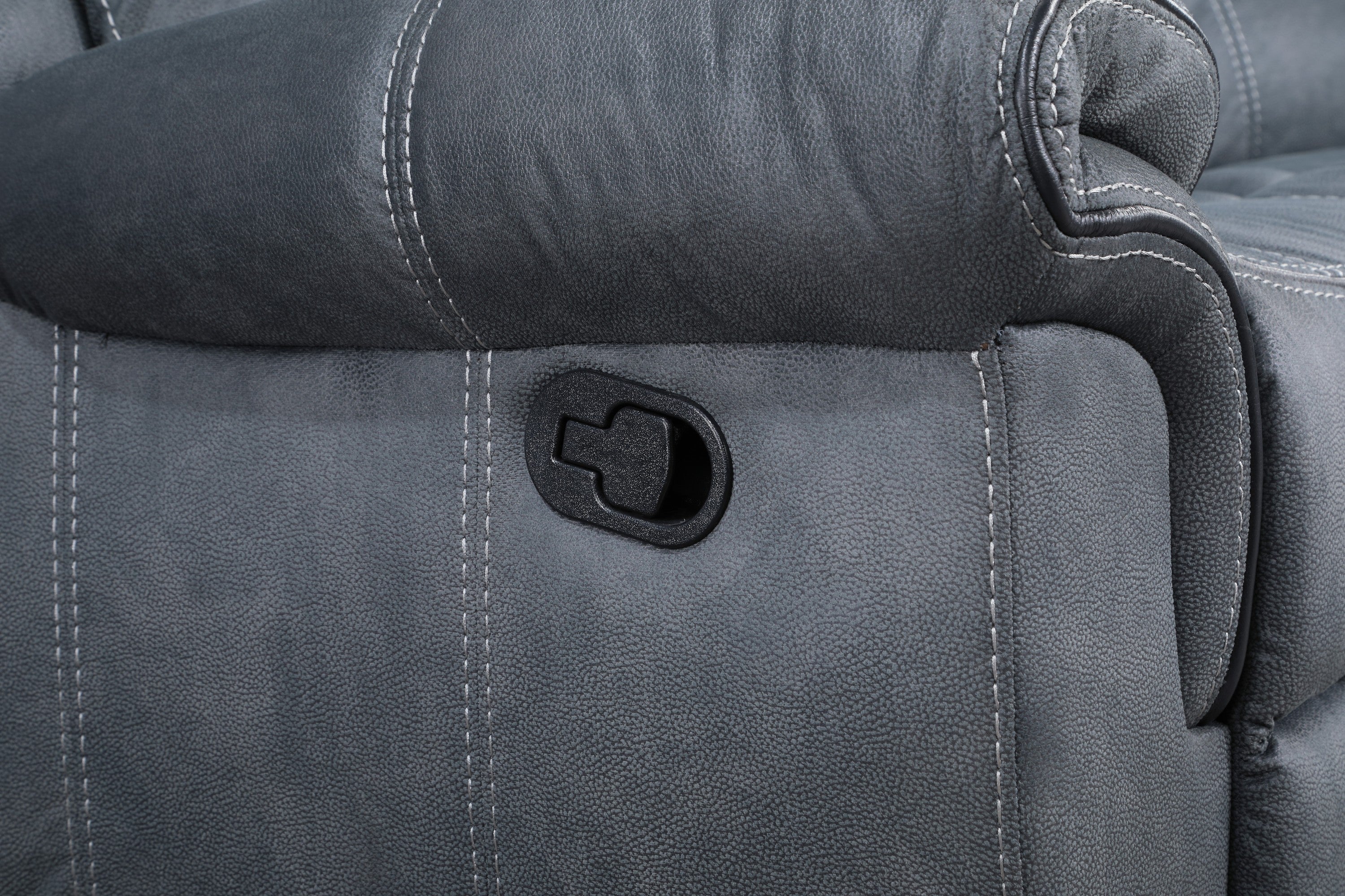 Gray Velvet Sectional Sofa P7101