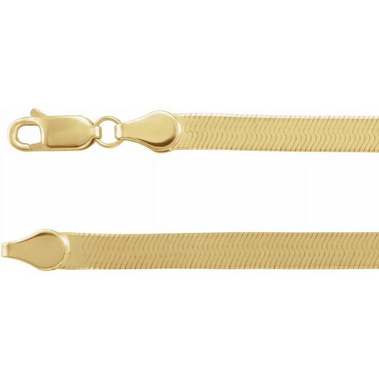 14K Yellow 4.6 mm Flexible Herringbone 16" Chain G975