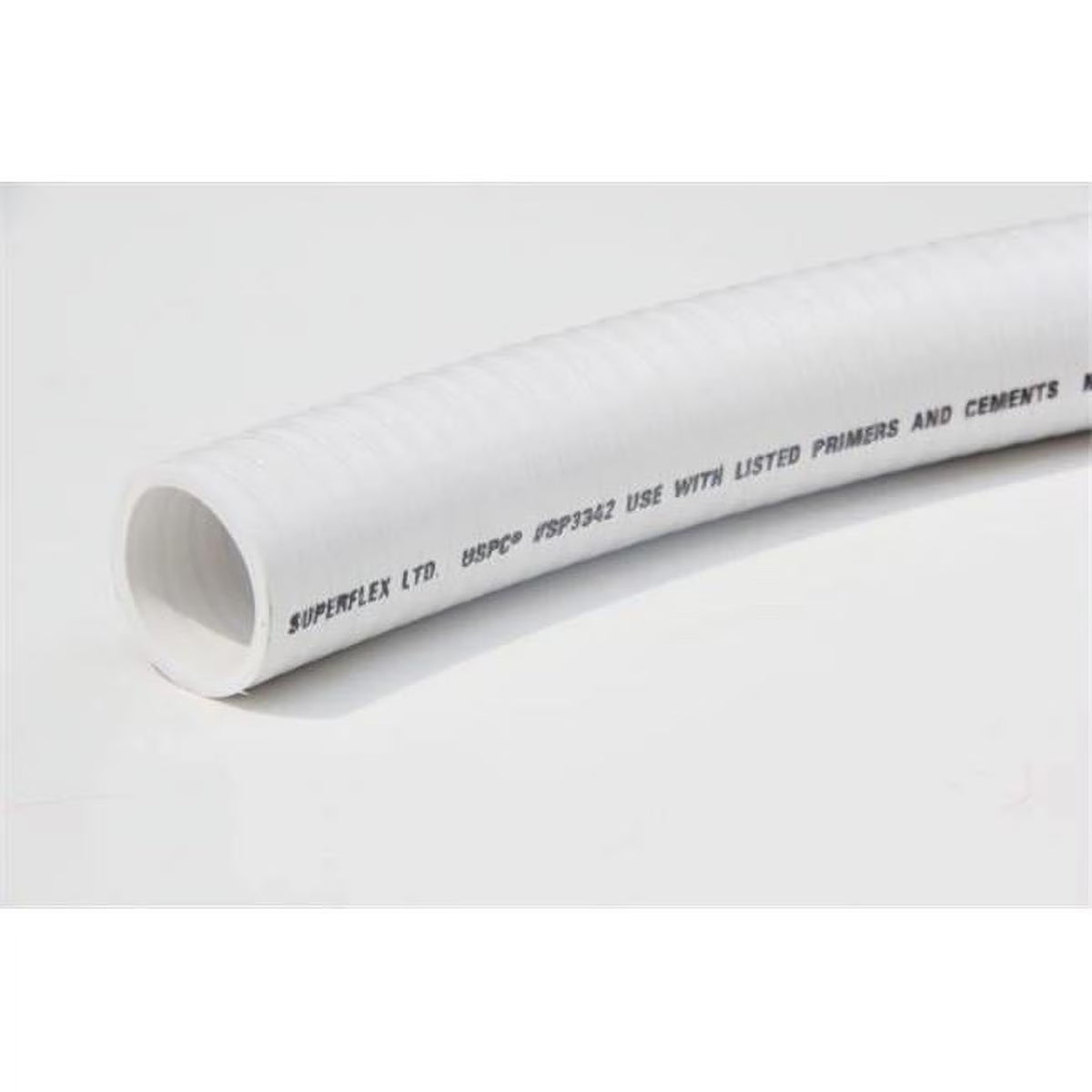 1 in. x 50 ft. Schedule 40 Flexible PVC Pipes, White X8750