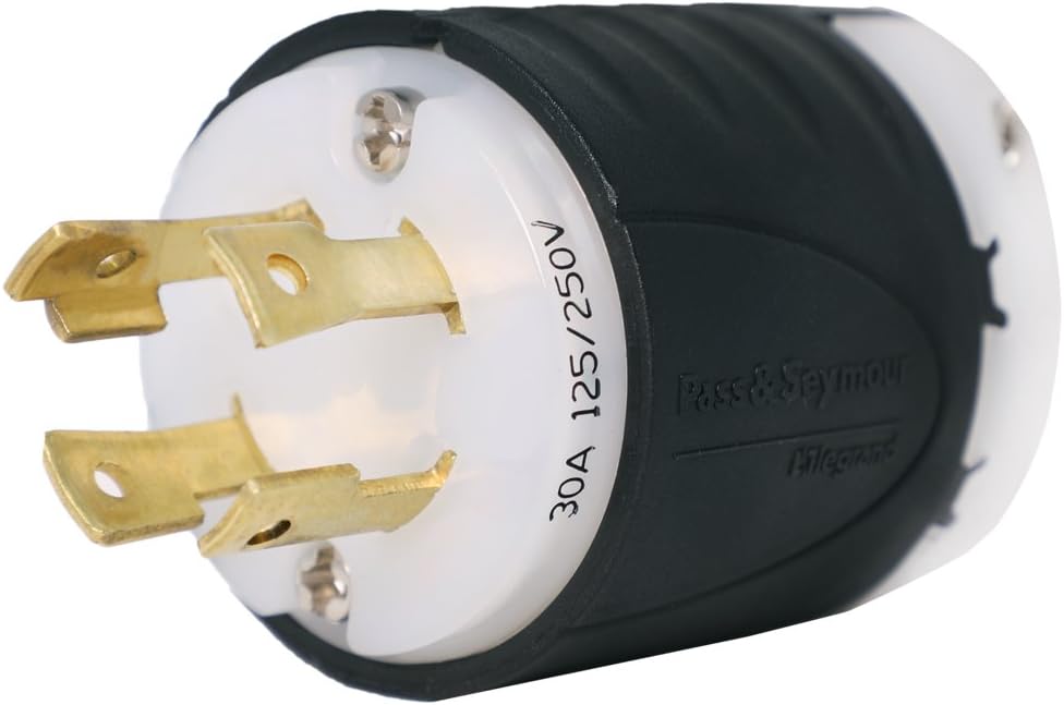 NEMA L14-30P Generator Plug, 10 Pack, 30A 125/250V, 4 Prong X4219