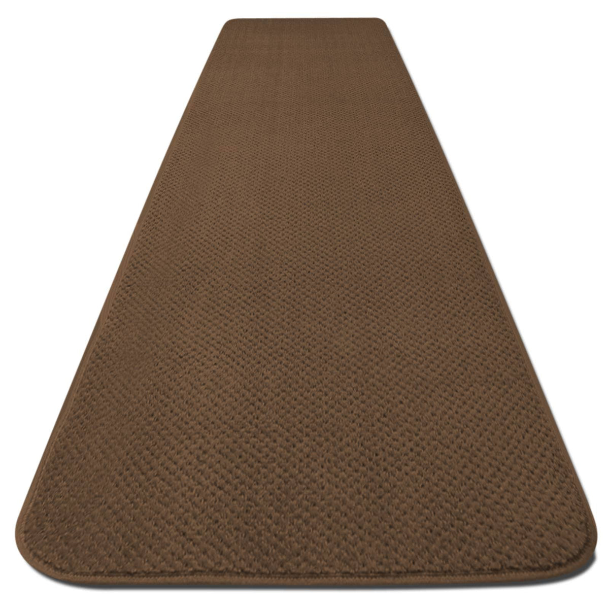 Toffee Brown 8 ft x 27 in Skid-Resistant Carpet Runner I48979