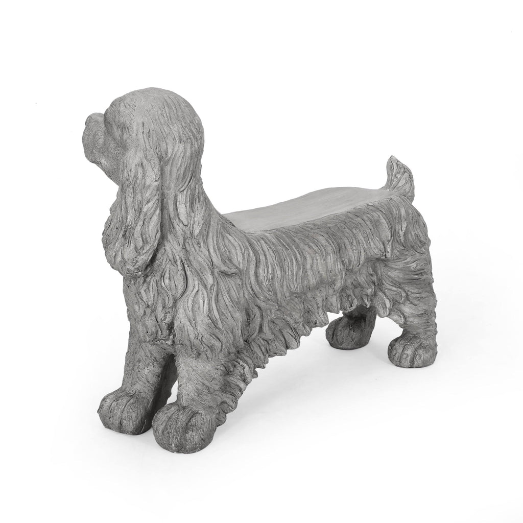 Gray Dog Bench E159