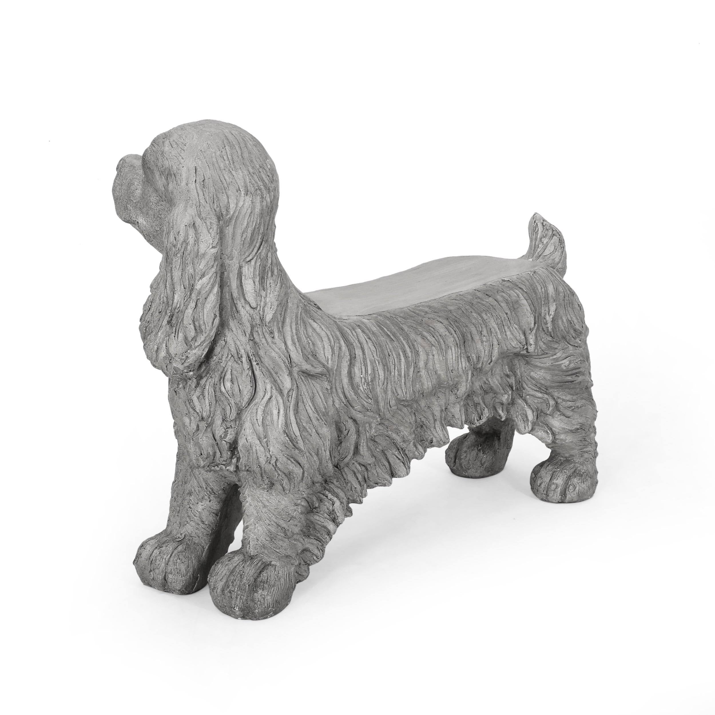 Gray Dog Bench E159