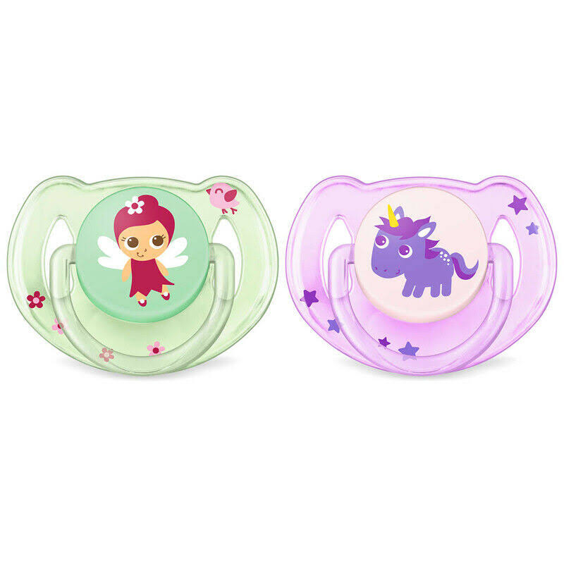 Classic Soothers Pink 6-18M 2pk Y4266