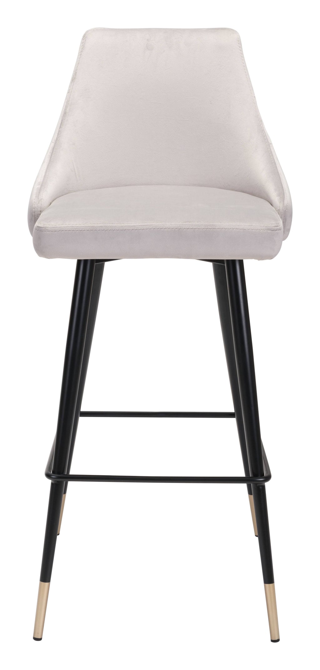 Gray Velvet Bar Chair O75295