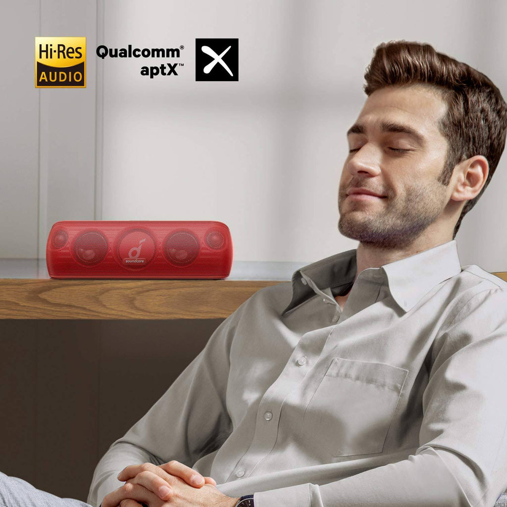 Red Bluetooth Speaker with Hi-Res 30W Audio T9423