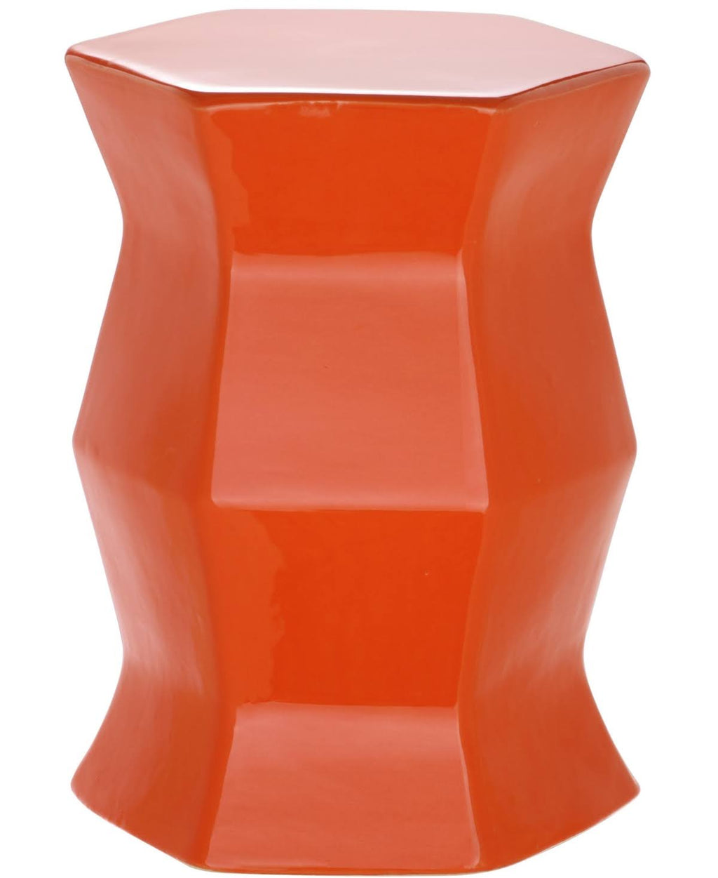 Gold Hexagon Garden Stool O9343