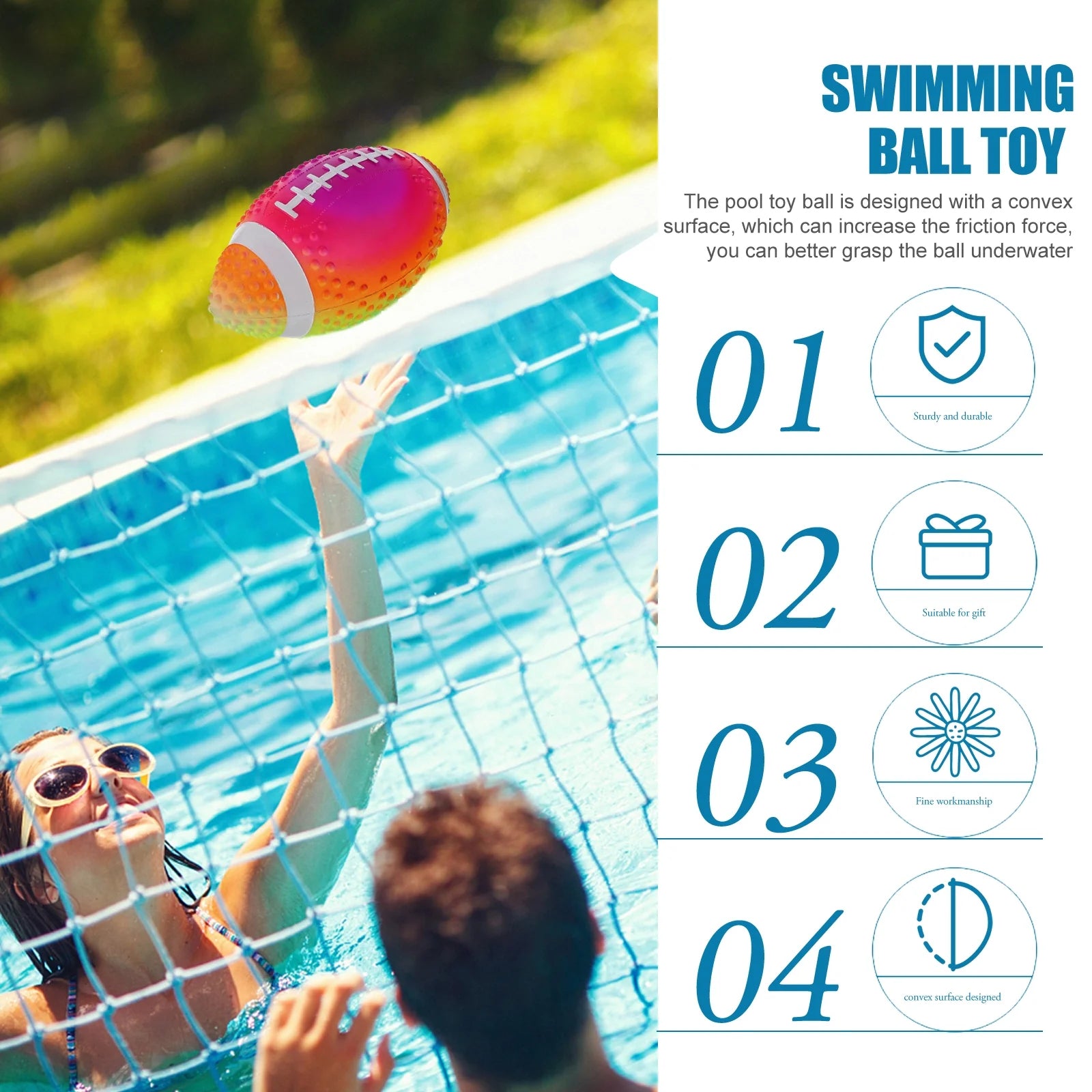 Underwater Rugby Toy Pool Ball Toy C880107
