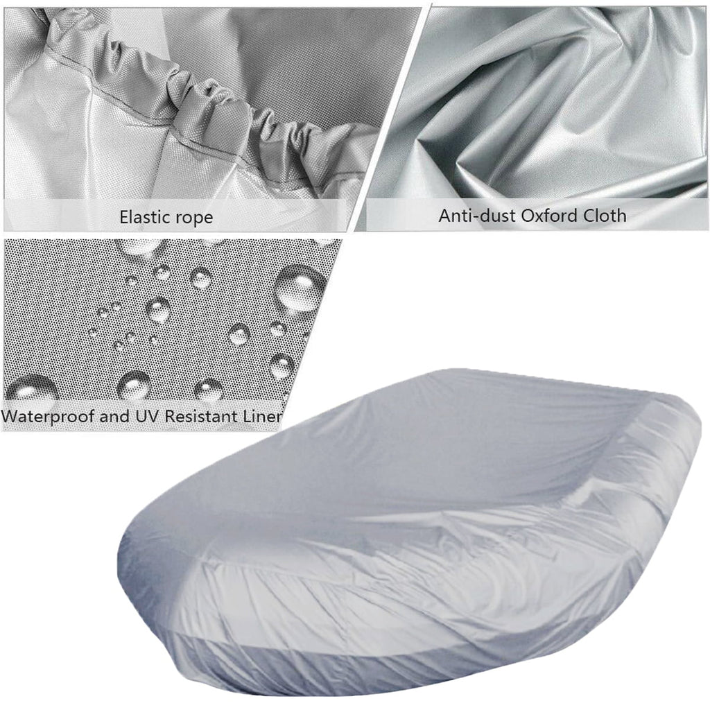 210D V Shape Marine Boat Cover Waterproof Anti-UV Inflatable Boat Dinghy Cover O318752