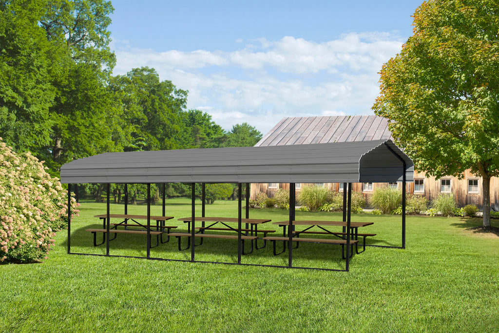 Charcoal Carport J10597