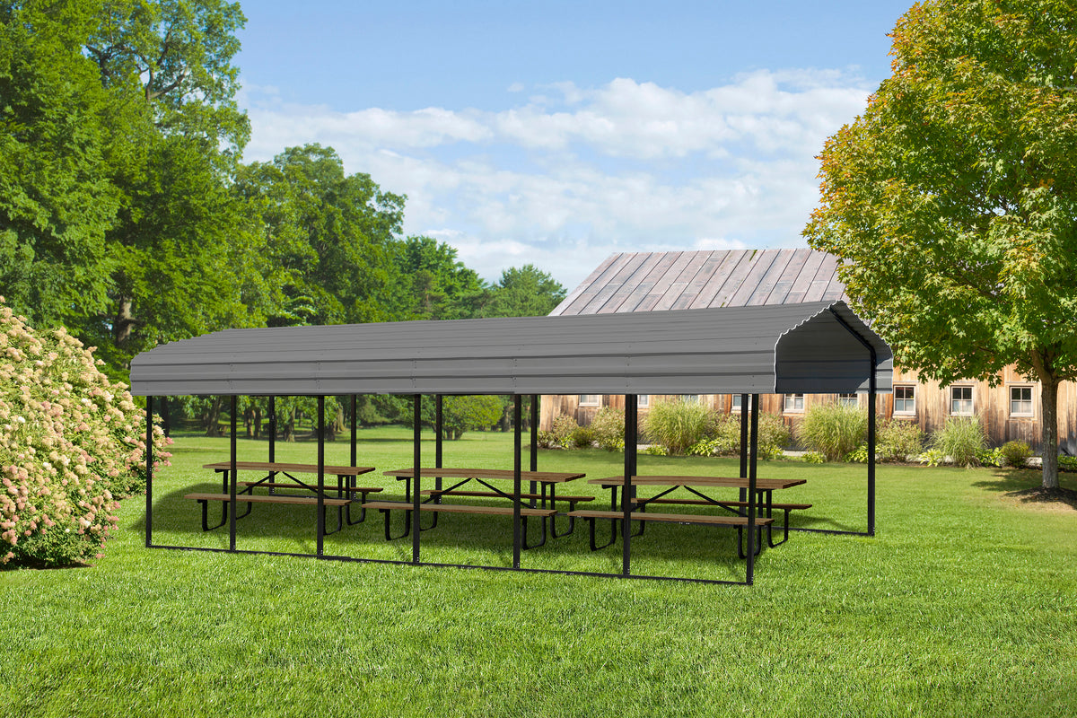 Charcoal Carport J10597