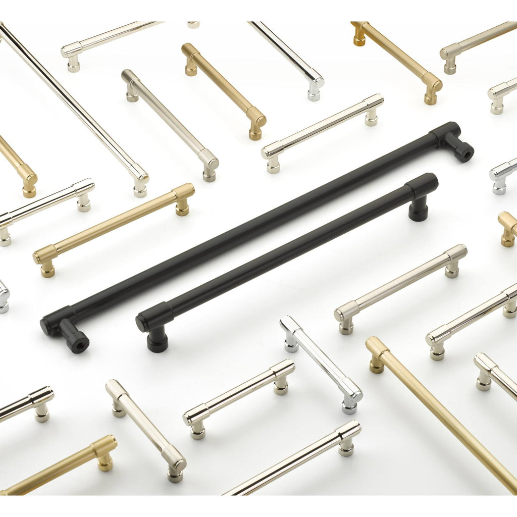 Brass Appliance Pull 12 inch Center-to-Center Satin Brass S68379
