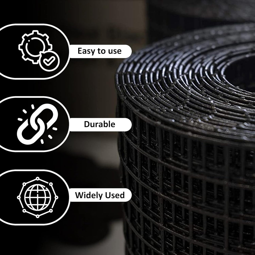 Solar Panel Bird Guard 6in X 100ft PVC Coated Galvanized Steel Wire Mesh B14107