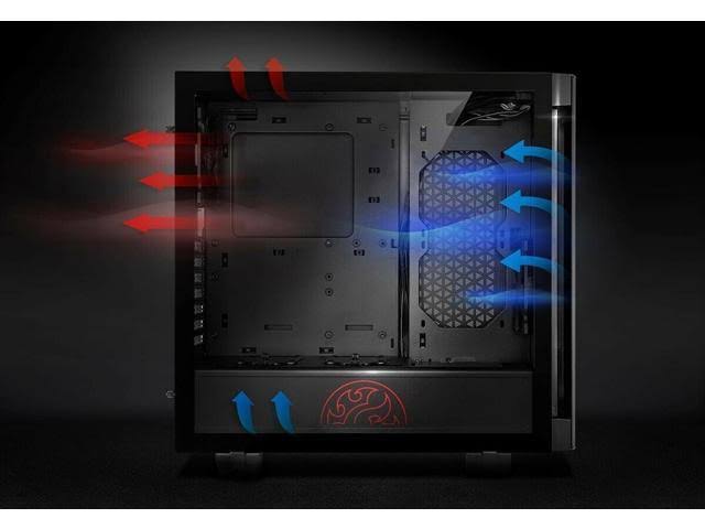 Black ATX Mid-Tower Case J399860
