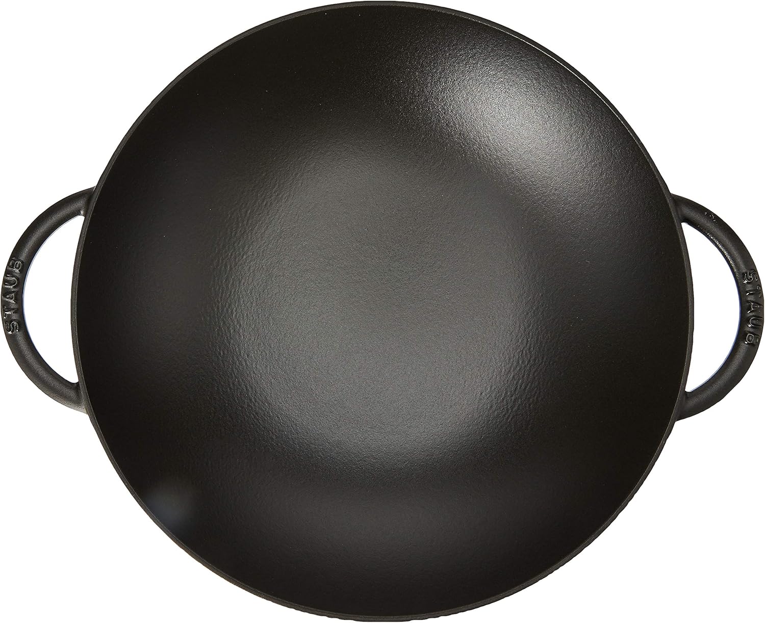Black Matte Cast Iron Wok E392513
