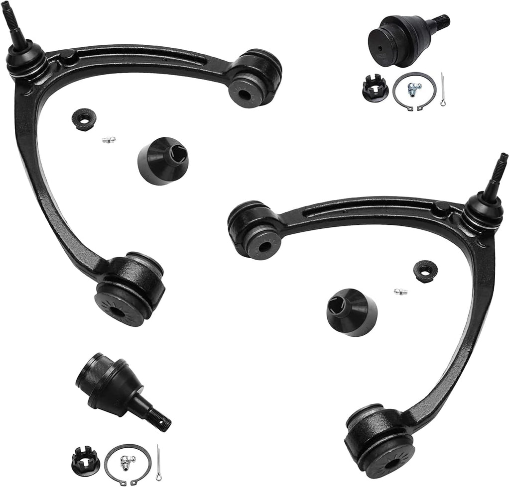 Front Upper Steel Control Arms Lower Ball Joints 4pc Set C40675