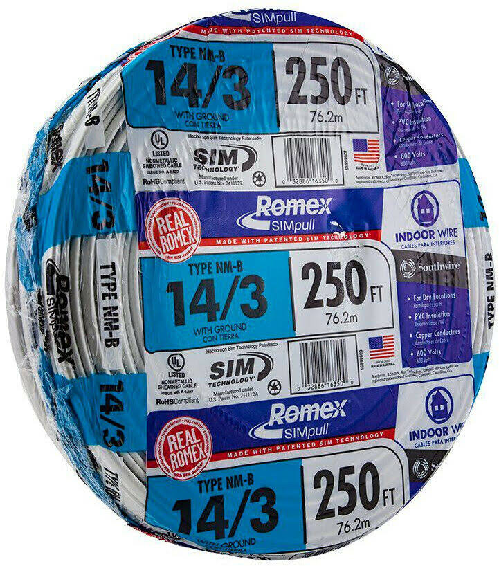 14/3 Nm-b Indoor Electrical Copper Wire S9657