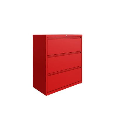 Red Lateral Filing Cabinet M582763
