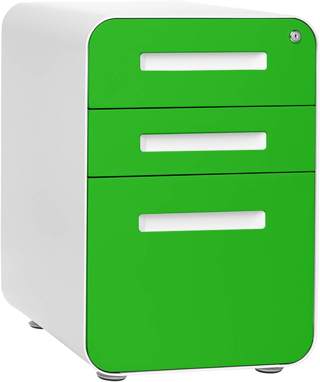 3-Drawer Mobile File Cabinet, Pre-Assembled, Aqua G80842