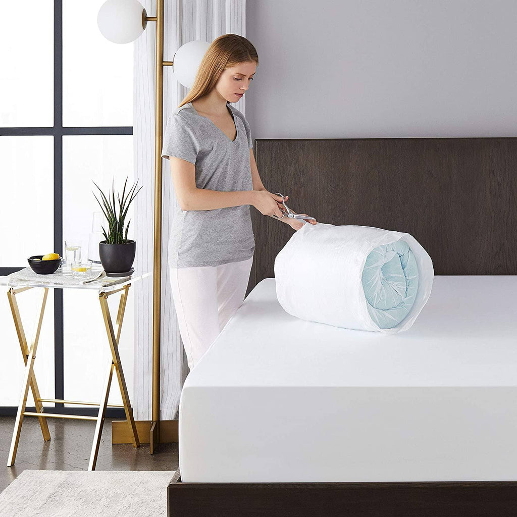 4-Inch Dual Layer Gel Memory Foam Mattress Topper, Full S125876