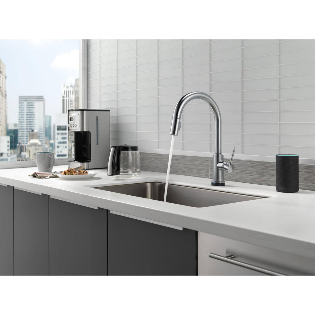Chrome Pull Down Touch Single Handle Kitchen Faucet Q5323