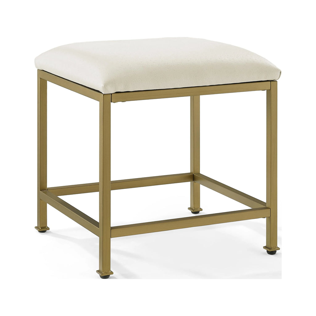 Soft Gold Vanity Stool X587
