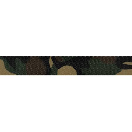 1 1/2 inch Woodland Camo Polyester Webbing, 50 Yards M924