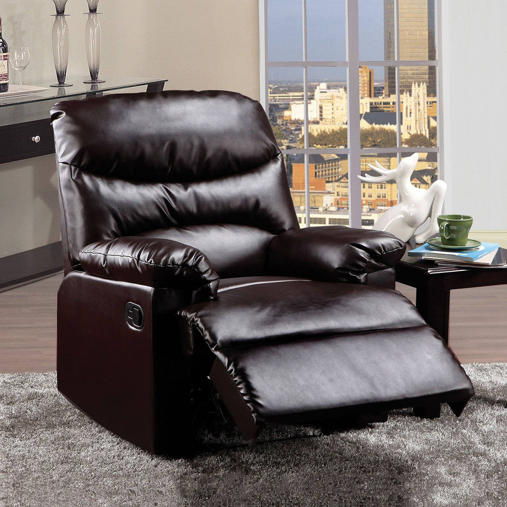 Espresso PU Recliner I1097