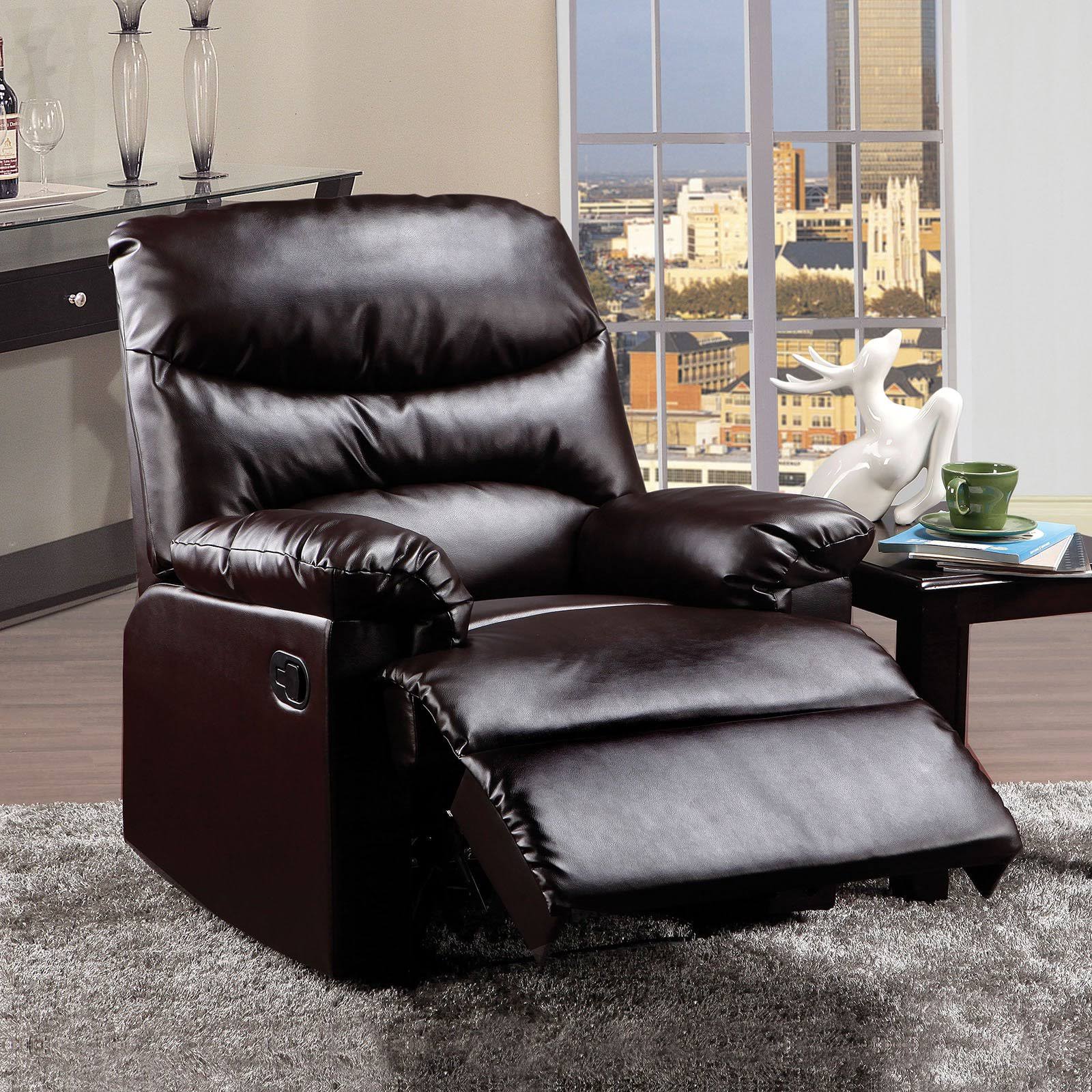Espresso PU Recliner I1097