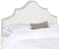 White King Tufted Velvet Headboard D30545
