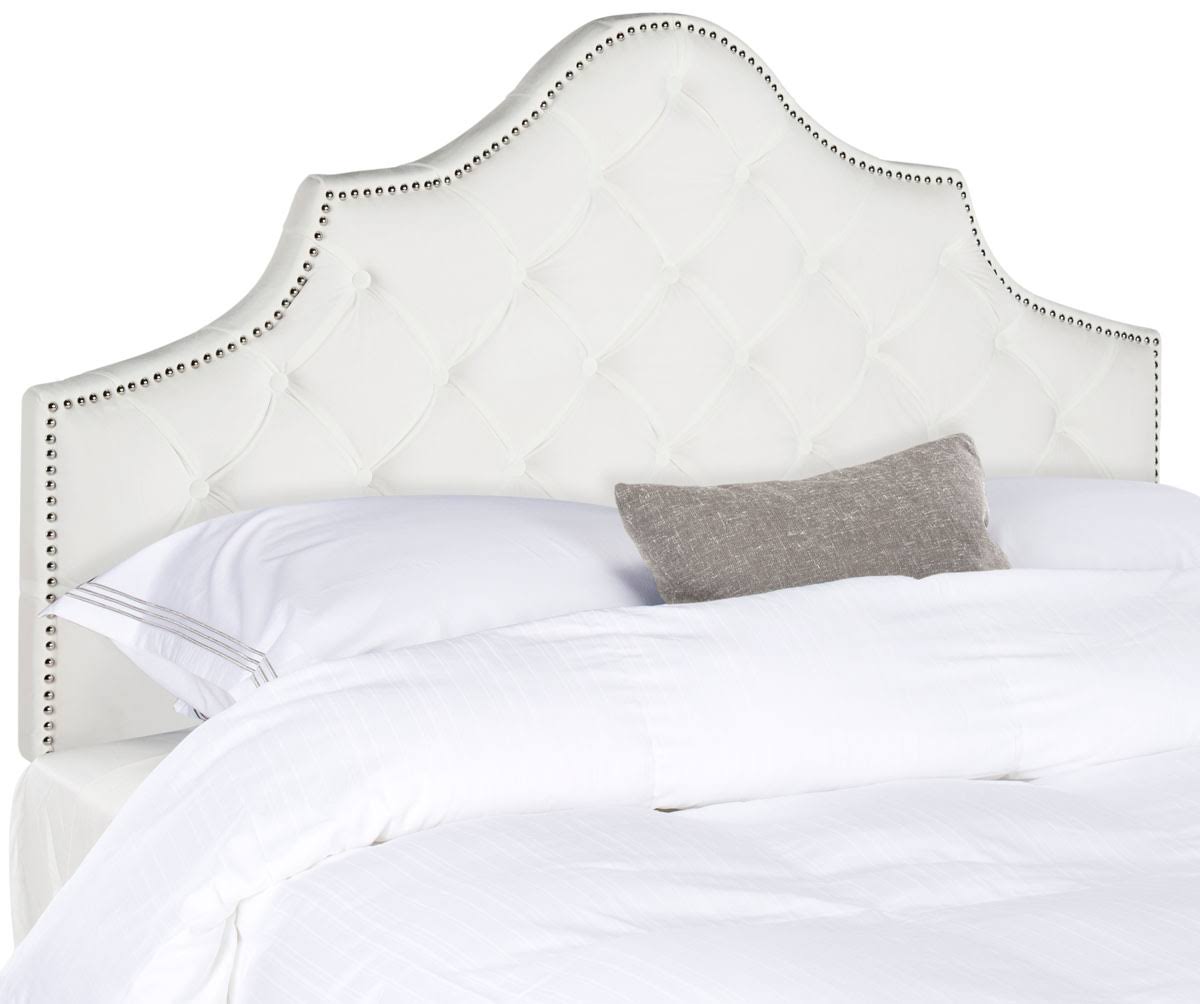 White King Tufted Velvet Headboard D30545