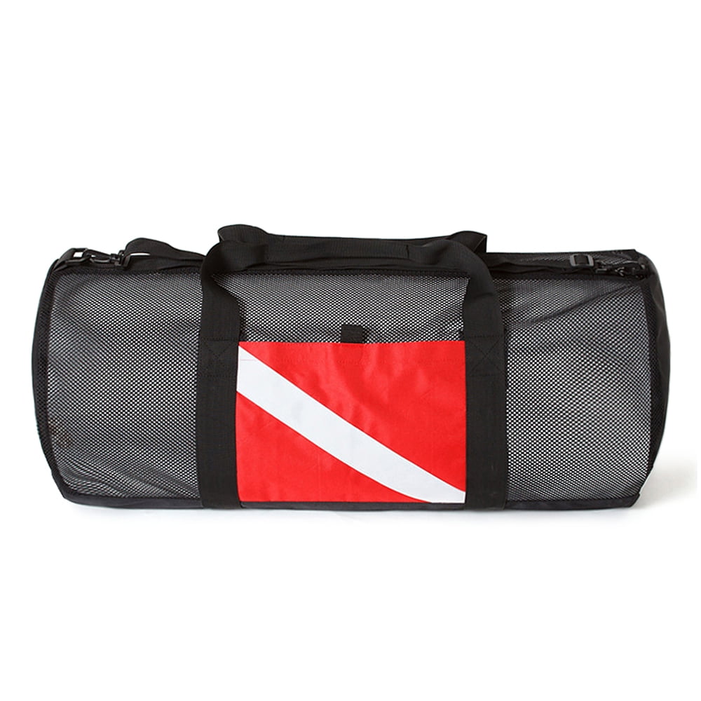 Mesh Duffel Gear Bag for Snorkel Fins Diving Surfing Gear J9348