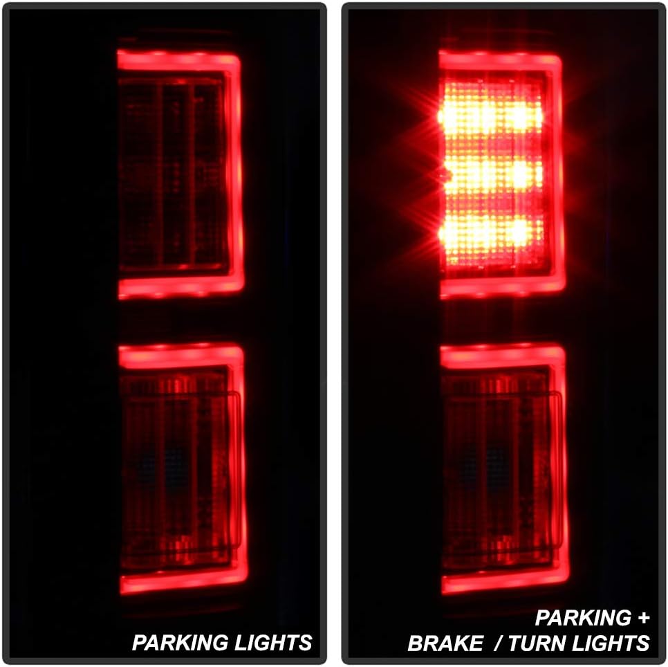 Black Smoked LED Tube Tail Lights for Ford F150 Pickup C578131