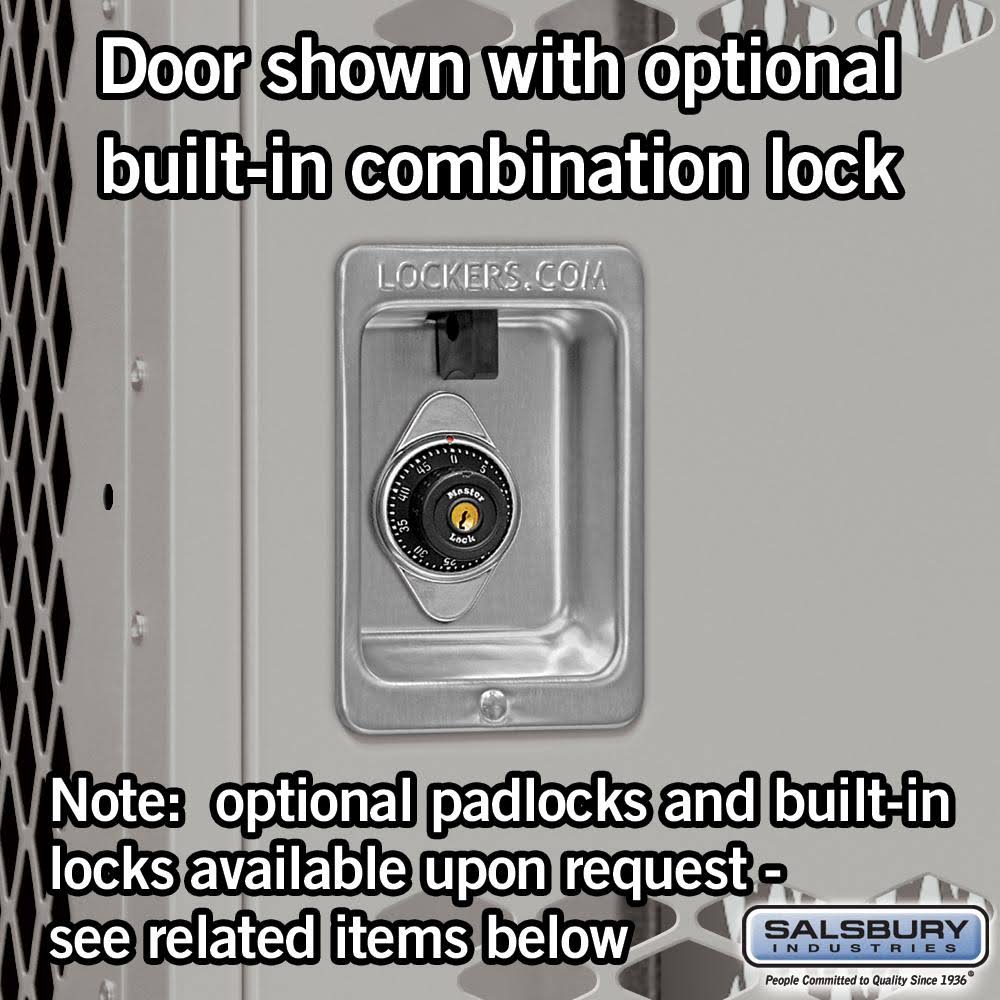 12x22 Wide Double Tier Vented Metal Locker O112096