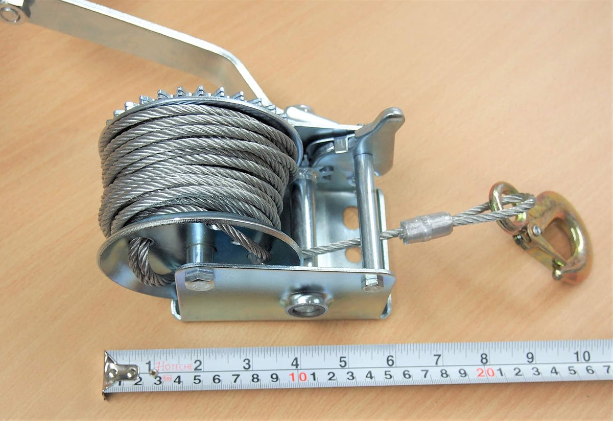 600 LB Gear Steel Cable Hand Winch Pack of 2 W6913