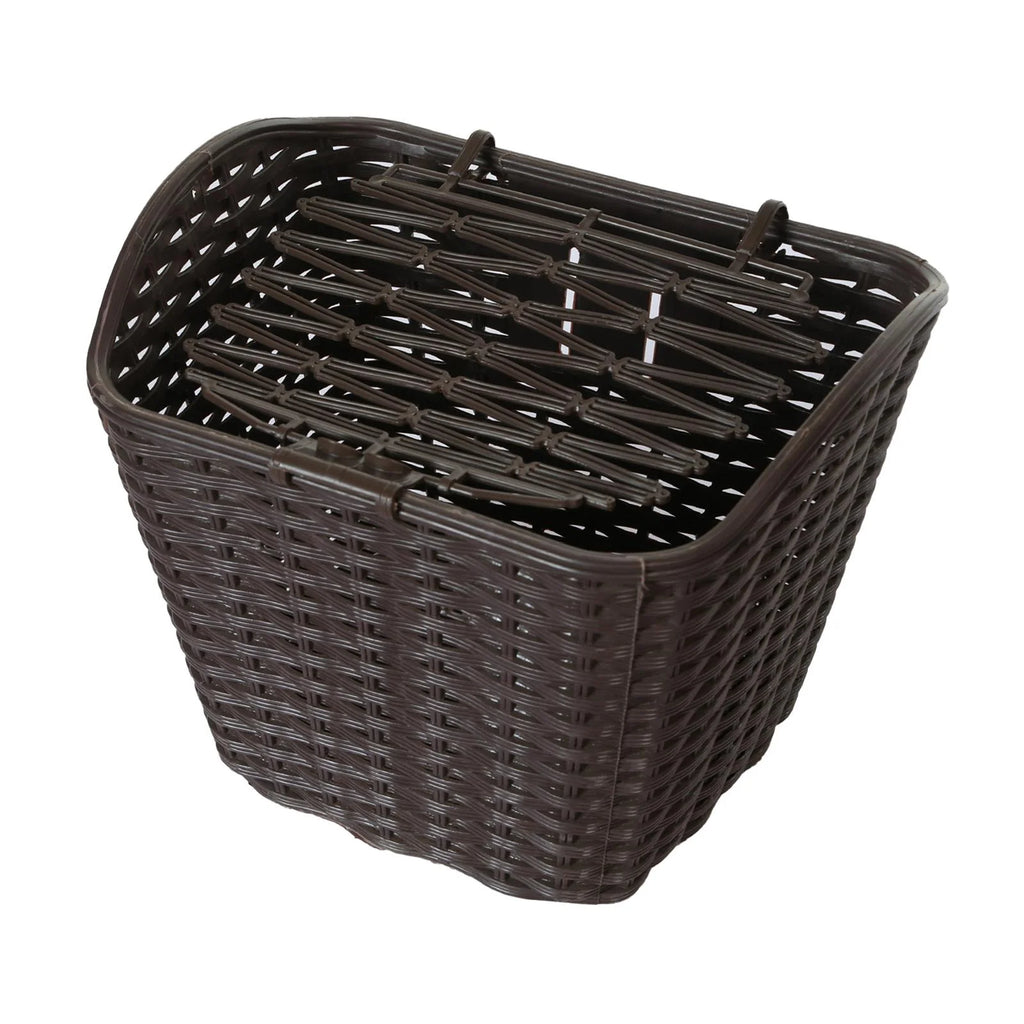 Khaki Bike Basket with Cover S5985