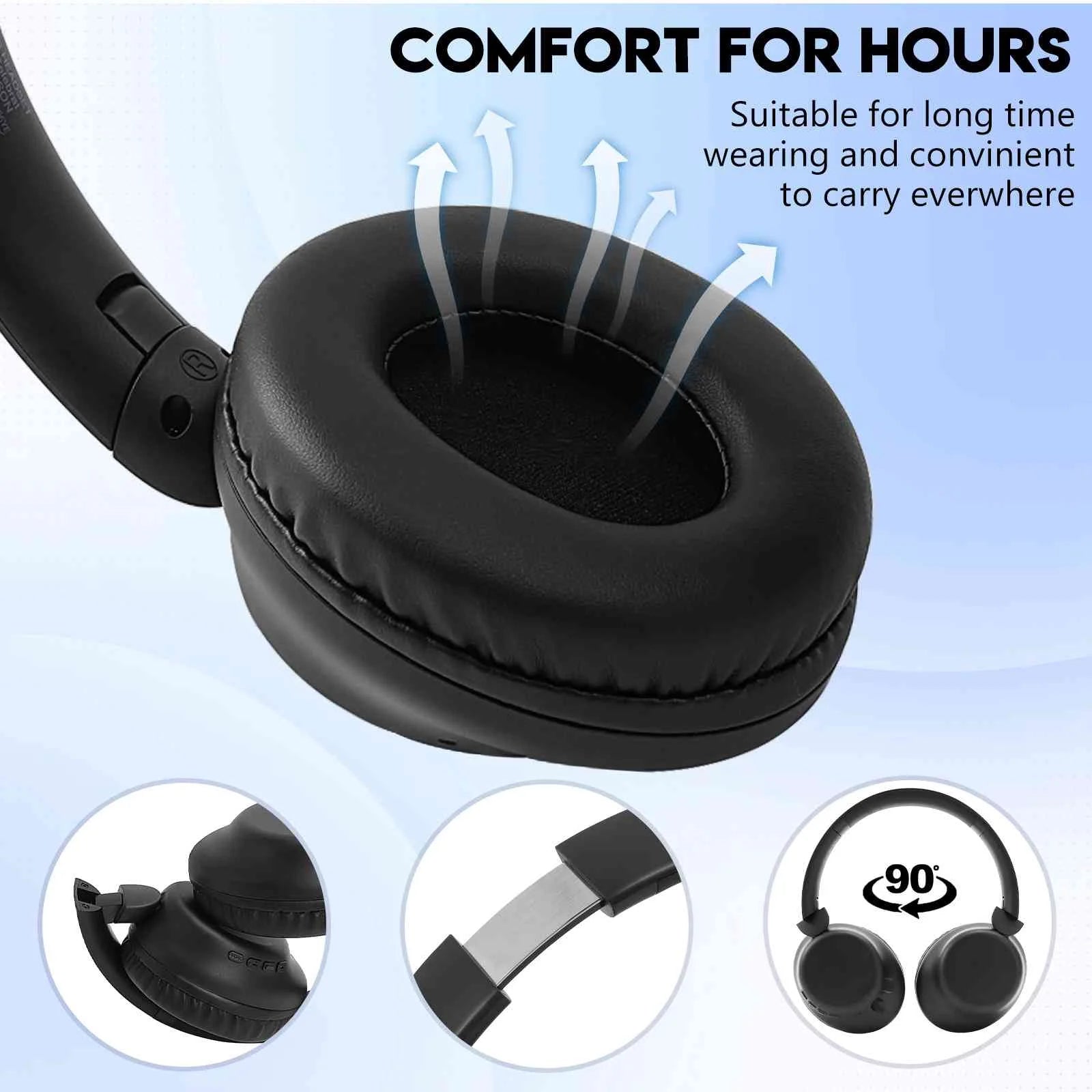 Wireless Bluetooth Over The Ear Headphones with Mic Y372