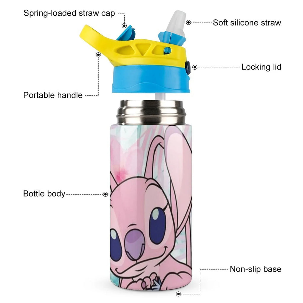 Stainless Steel Vacuum Insulated Water Bottle With Straw Q312490