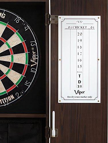 Solid Wood Cabinet with Sisal/Bristle Dartboard and Steel-Tip Darts Q802