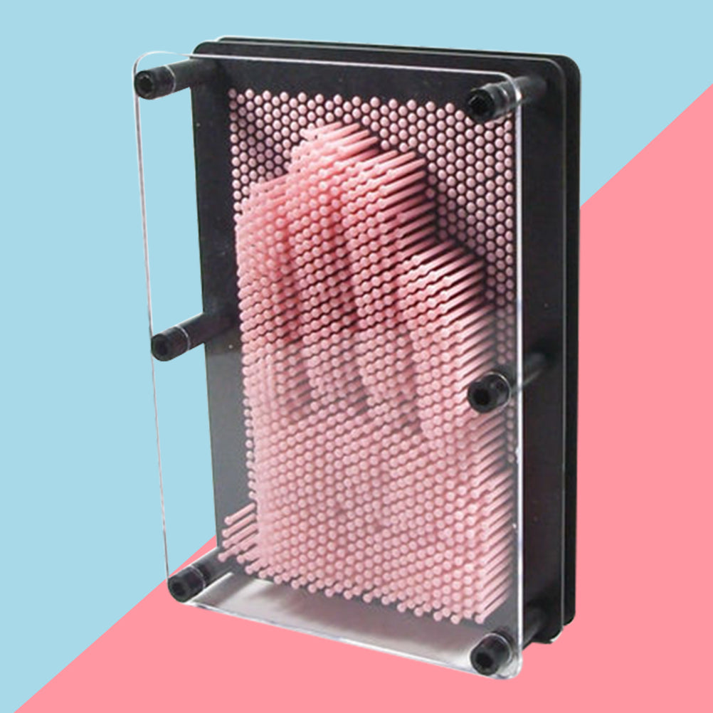 Large Size Pink 3-Dimensional Pin Art Board Toy X594482