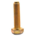 1 inch-8 x 3 1/2 inch Coarse Thread Grade 8 Hex Cap Screw Alloy Steel Yellow Zinc Plated Pk 17 U49883