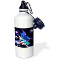 Blue Fairy On Purple Petals 21 oz Sports Water Bottle G181947