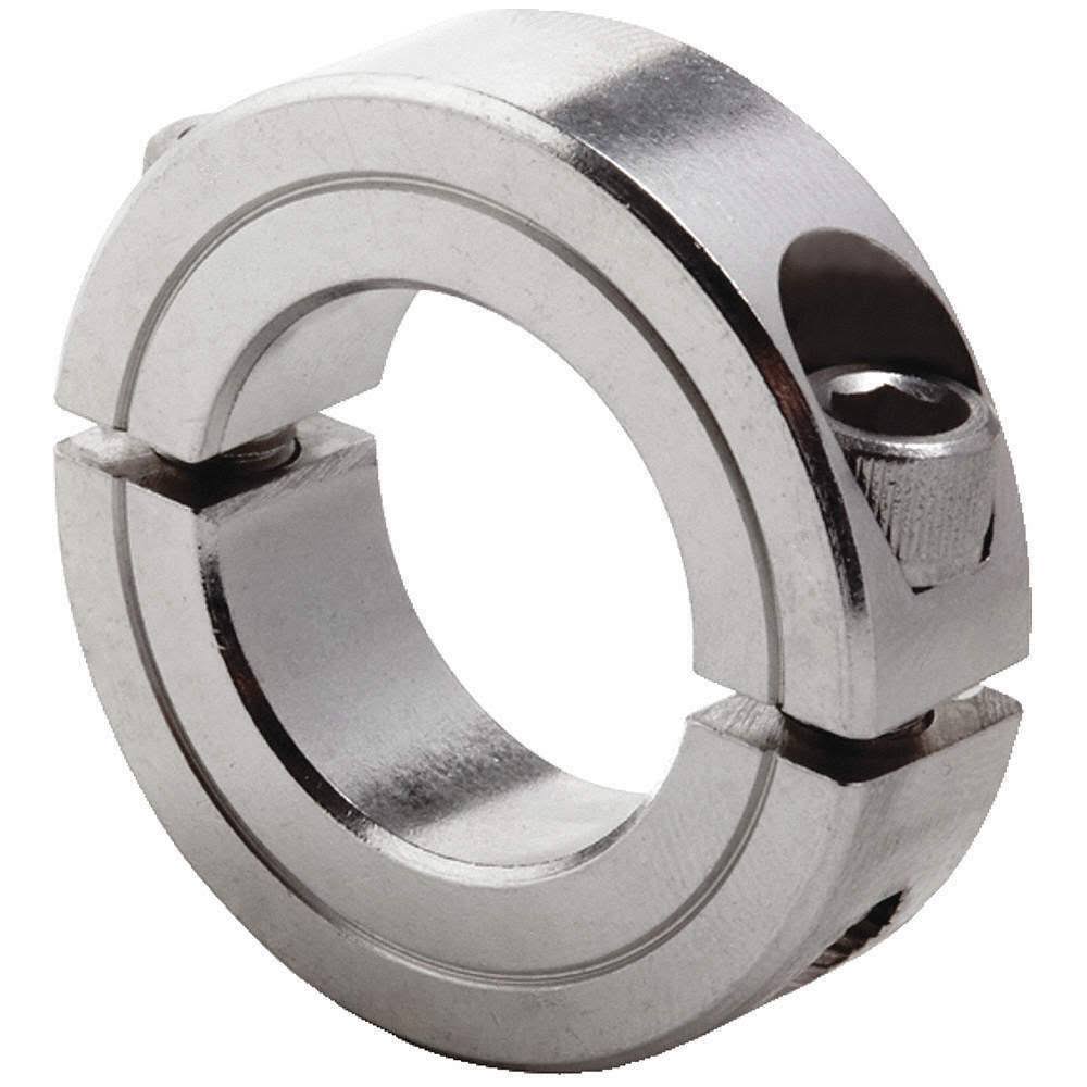 Shaft Collar, Clamp, 2pc, 2 in, SS Y10676