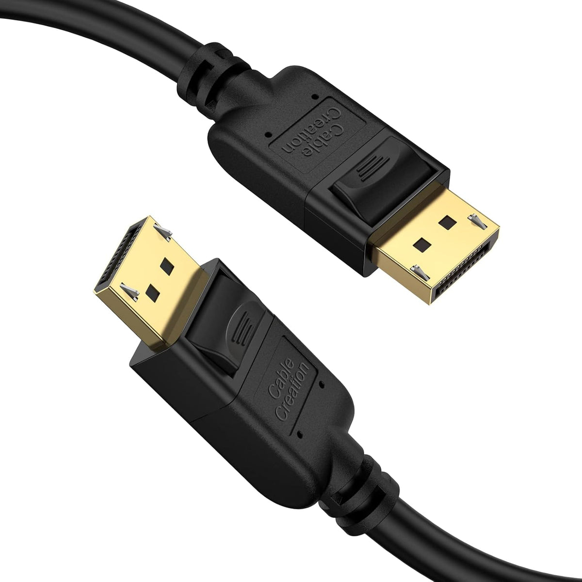 2-Pack DisplayPort to DisplayPort Cable 6 Feet Gold Plated Black Z621913