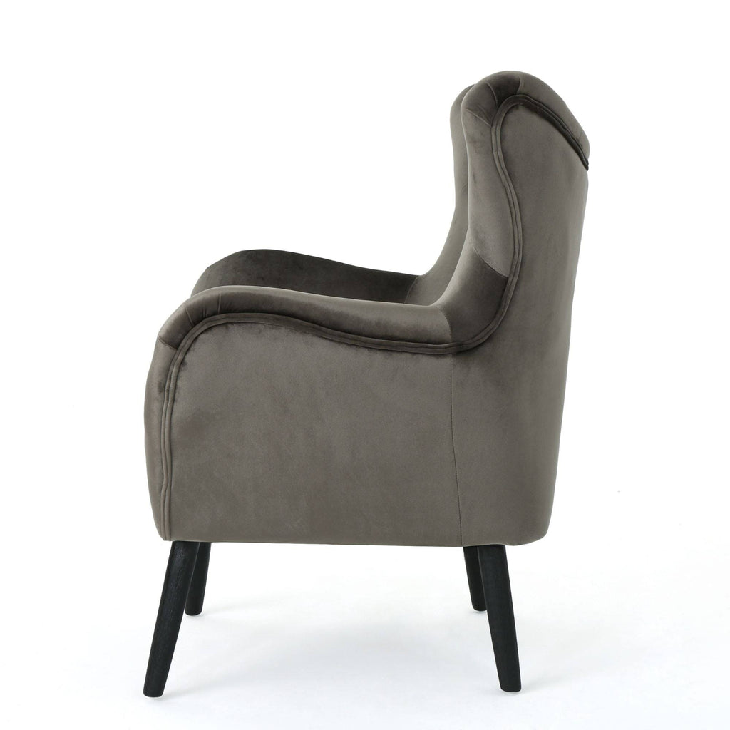 Gray and Black Contemporary Arm Chair Q670