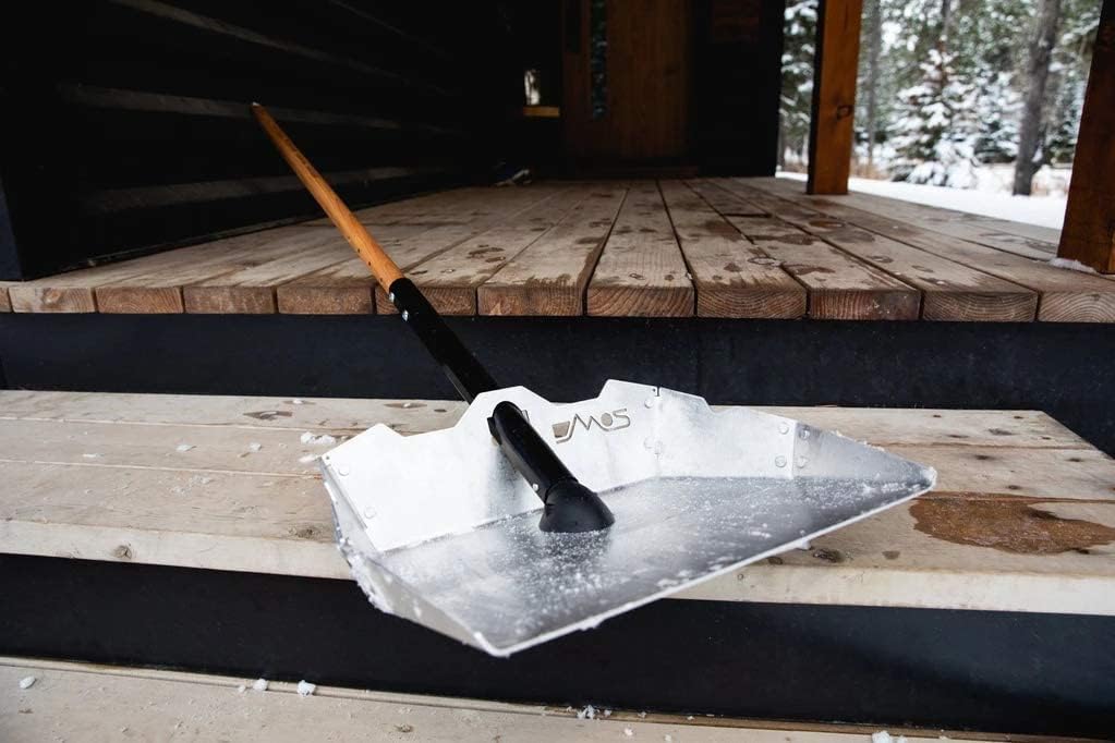 Driveway Snow Shovel and Pusher Set Including Blade and Shaft V1516