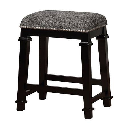 Black Tweed Backless Counter Stool B29806