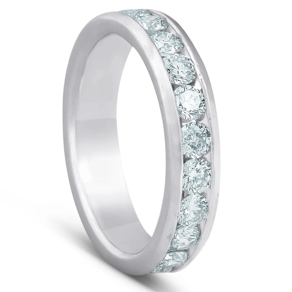 Platinum 1ct Channel Set Diamond Wedding Ring C402623